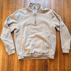 Vintage Gear For Sports Men's Tan Zip-Up Sweater
